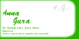 anna gura business card
